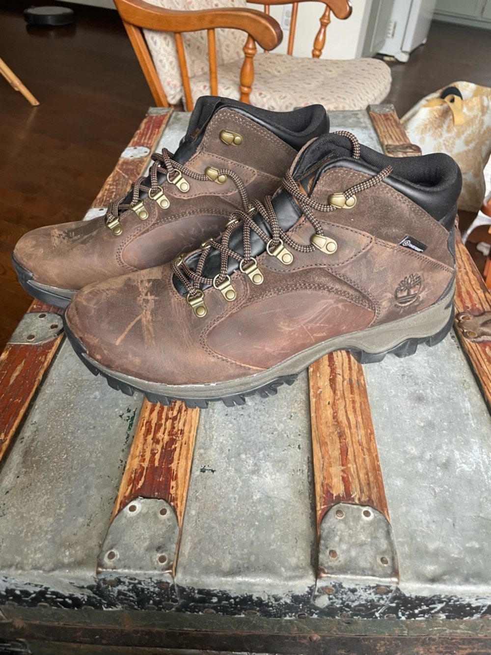 Timberland Brown Leather Hiking Boots